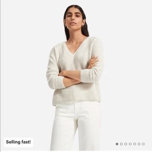 Everlane Alpaca V Neck Sweater
